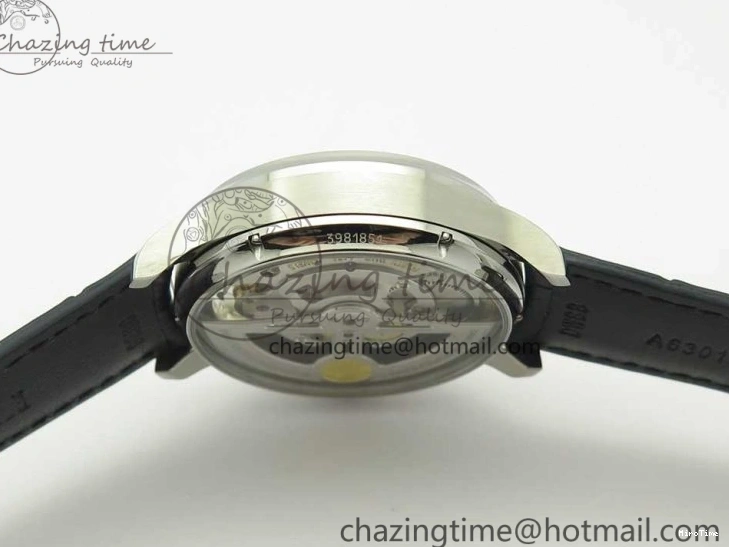 MIROTIME 0506 Portuguese Tourbillon IW5046 SS ZF Best Edition White Dial Blue Markers on Blue Leather Strap Fashionable 7149